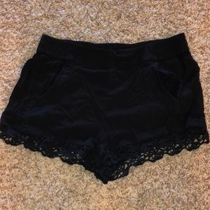 Black Express shorts, size medium